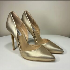 Steve Madden Varcityy D'Orsay Pumps - Gold Wash - Size 7.5 Like New